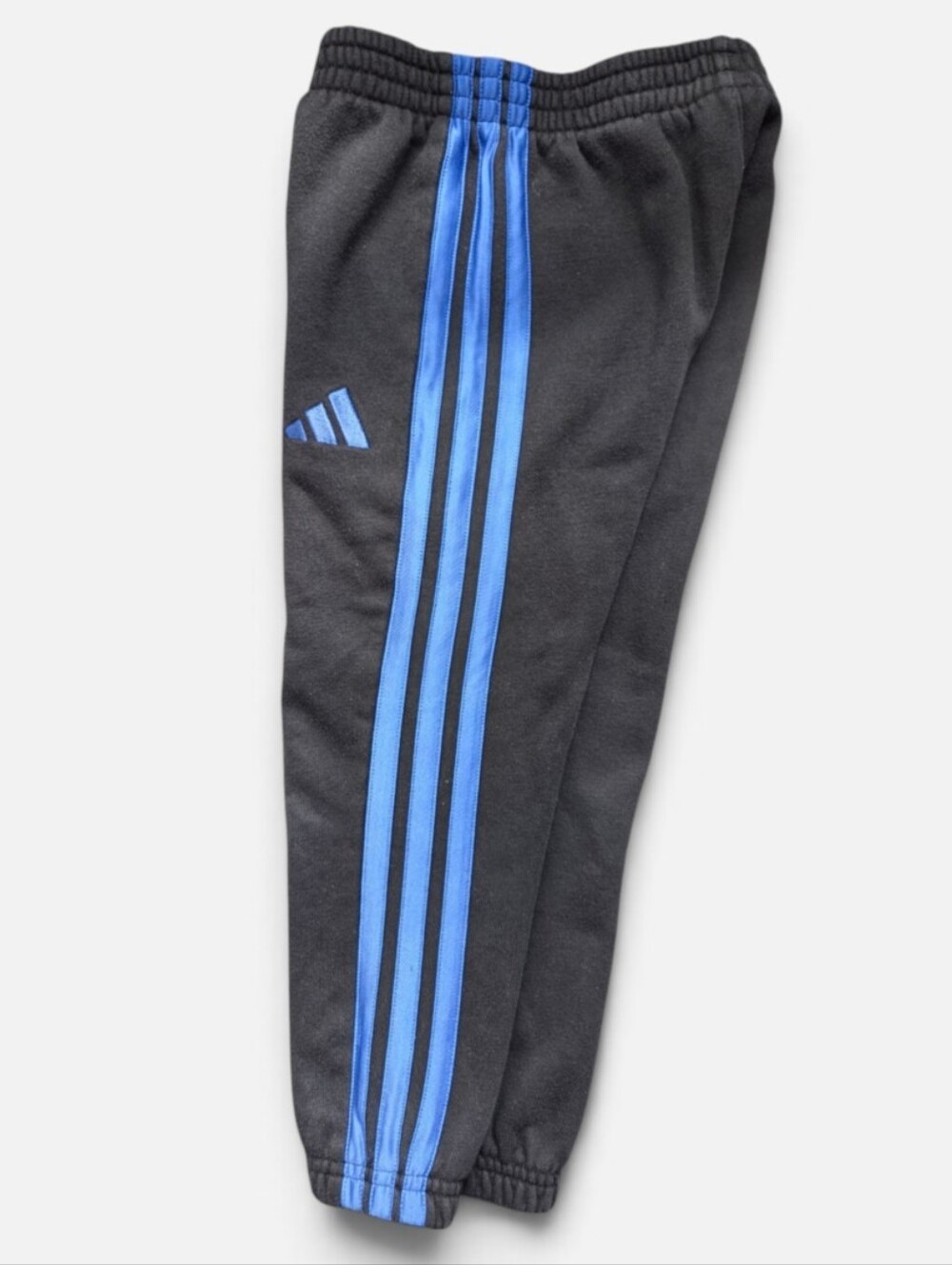 Adidas Black and Blue Kids Athletic Sweatpants 5T